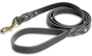 Debordeaux Leather Dog Leash Double Braided 3/4 Inch Debordeaux Leather Dog Leash Double Braided 3/4 Inch