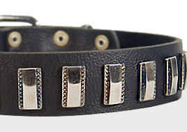 Ornament Dog Collar made of leather for Debordeaux Ornament Dog Collar made of leather for Debordeaux