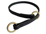 Silent leather training choke collar- Dogue De Bordeaux Collar