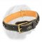 Royal Nappa Padded Hand Made Leather Dogue de Bordeaux Collar
