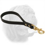 Short Leather Leash for Dogue de Bordeaux Better Control