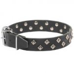 "Galaxy Pyramids﻿" Leather Dogue de Bordeaux Collar
