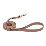 Khaki Waterproof Dogue de Bordeaux Leash Made of Biothane
