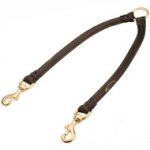 Stunning Round Leather Dog Coupler