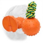 Dotted Surface Bite Rubber Ball for Dogue de Bordeaux - Large