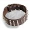 Extra Wide Leather Studded and Spiked Dogue de Bordeaux Collar