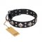 "Smart Geometry" FDT Artisan Studded Leather Dogue de Bordeaux Collar