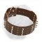 Extra Wide Leather Collar for Dogue de Bordeaux with Spikes and Studs