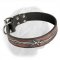 Barbed Wire Handpainted Dogue de Bordeaux Leather Collar