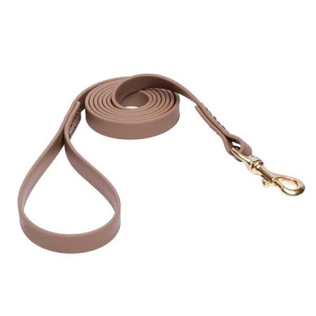 Khaki Waterproof Dogue de Bordeaux Leash Made of Biothane