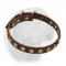 Dogue de Bordeaux 1 Inch Wide Leather Buckle Collar for Walking/Training