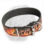 Flamed Dogue de Bordeaux Handcrafted Collar