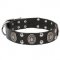 'Gothic Style' Leather Dogue de Bordeaux Collar