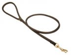 Handcrafted Dogue de Bordeaux Leather Round Leash