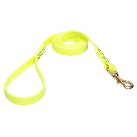 Yellow Waterproof Dogue de Bordeaux Leash Made of Biothane