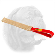 Jute Pocket Bite Tug for Dogue de Bordeaux