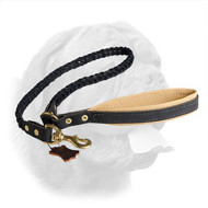 Braided Handcrafted Leather Dogue de Bordeaux Leash  Braided Handcrafted Leather Dogue de Bordeaux Leash