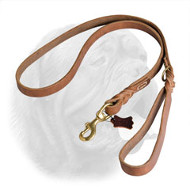 Upgraded Braided Leather Dogue de Bordeaux Leash
