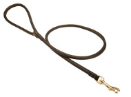 Handcrafted Dogue de Bordeaux Leather Round Leash
