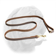 Leather Stitched Dogue de Bordeaux Leash