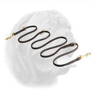 Soft English Leather Dogue de Bordeaux Leash