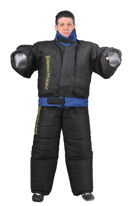 Non-restrictive bite suit for dog training