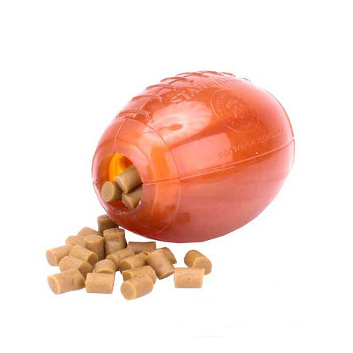 Healthy meal Dogue de Bordeaux treats and kibble dispensing ball