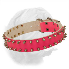 Handset nickel plated spikes with rivets