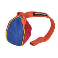 "Funny Play" French Linen Bite Tug for Puppies and Small Dogue de Bordeaux - 3 x 4 inch (8 x 10 cm)