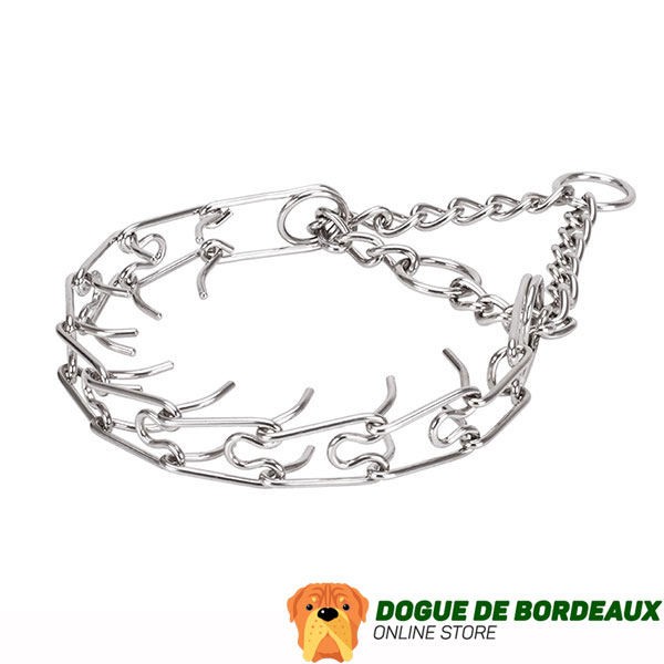 Rust proof stainless steel O-ring on prong collar
