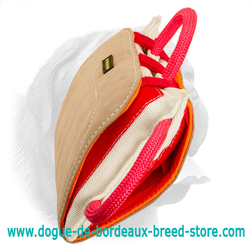 Durable Leather Covered Dogue de Bordeaux Bite Pad