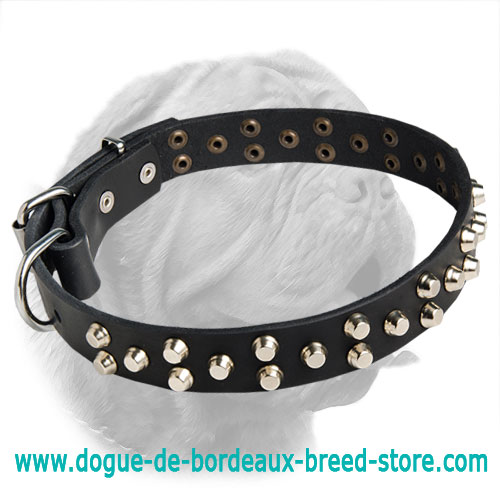 Exclusive Design Leather Dogue de Bordeaux Collar - Click Image to Close