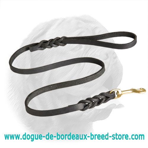 Quality Handcrafted Leather Dogue de Bordeaux Leash