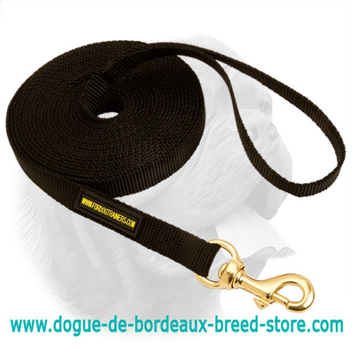 Nylon Dogue de Bordeaux Leash for Training and Tracking - Click Image to Close
