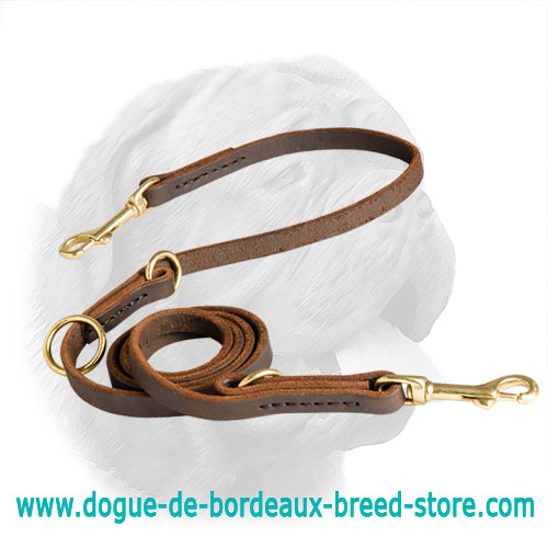 Extra Quality Leather Dogue de Bordeaux Leash