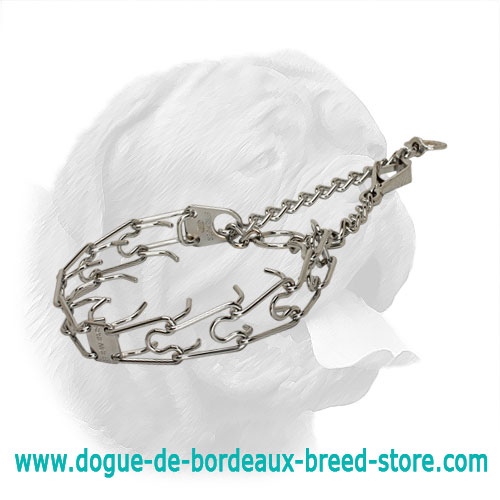 Staggering Dogue De Bordeaux Chrome-Plated Steel Pinch Prong Collar - 50136 (02) 1/11 inch (2.25 mm)