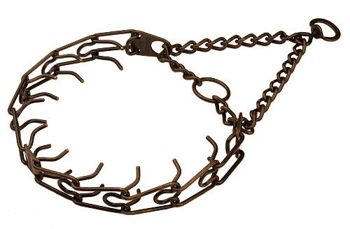 Antique Copper Plated Steel Dogue de Bordeaux Pinch Prong Collar - 50145 (13) 1/6 inch (3.90 mm)