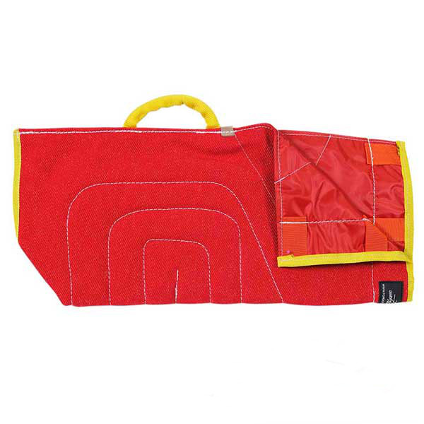 Dogue de Bordeaux bite sleeve cover made of French linen