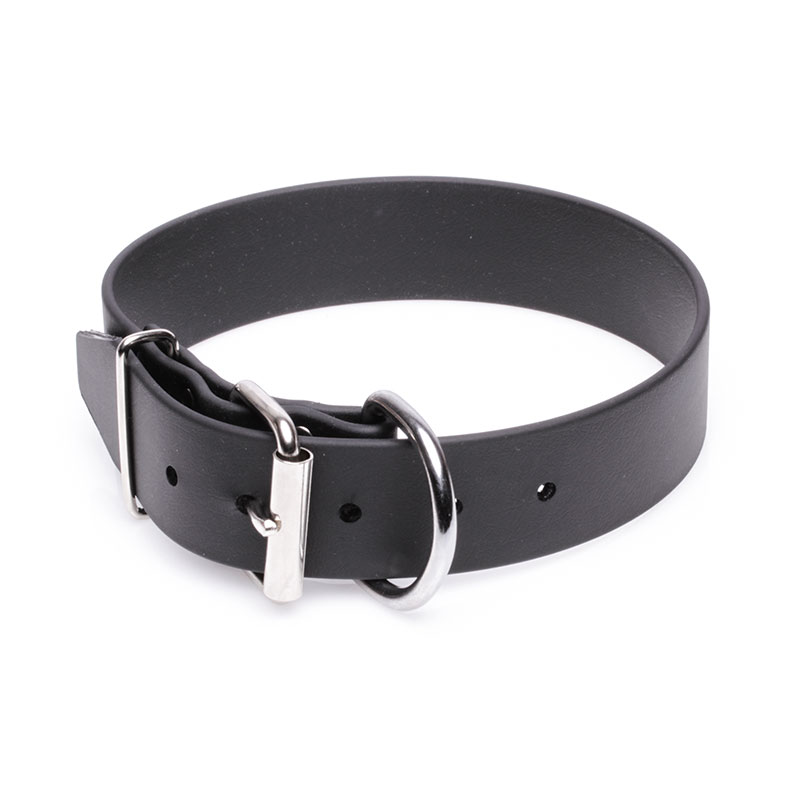 Extra Wide Black Biothane Dogue de Bordeaux Collar