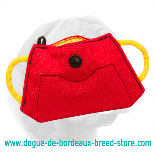 French Linen Bite Builder for Dogue de Bordeaux Puppy Training