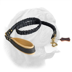 Full grain genuine leather leash