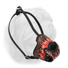 Extreme comfort leather muzzle