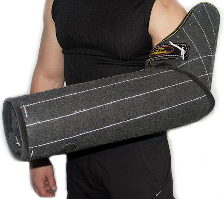 Arm protection bite sleeve